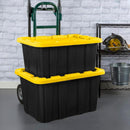 Sterilite Industrial Storage Tote with Lids for Garage, 27 Gallon, 12-Pack — 5