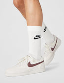 Nike Women's Court Vision Low Next Nature Shoes - Phantom/Tattoo/Sail — 2