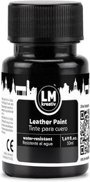 Leather Paint 1.69 fl oz - Black - Faux Leather Paint for Leather Care, Repair & Creative DIY Projects – Perfect for Shoes, Bags, and — 1