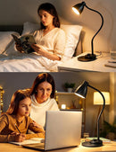 BOHON LED Desk Lamp with USB Charging Port 3 Color Modes Dimmable, Black — 6