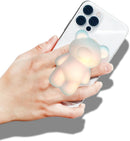 On The Grip Magnetic 3D Gummy Bear Style Expandable Collapsible Mobile Phone Grip Stand Holder for Smartphone Tablet Cell Phone Accessory (Matte Holographic) photo 2