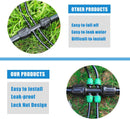 12Pcs 1/2" Tubing to 1/4" Lock Tee Six-Way Tubing Irrigation Fitting | 12 Pcs 1/2 Inch Lock Barbed Tee Six Way — 5
