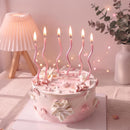 PHD CAKE 24-Count Pearl Pink Spiral Long Thin Birthday Candles, Cake Candles, Birthday Parties, Wedding Decorations, Party Candles — 8