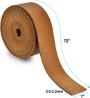 Leather Strap 1 Inches Wide Flat Leather Straps for Crafts, Full Grain Oil Tan Leather Strips for Crafts, Tooling, Belt, Garden Tools (2.0mm Thick 72 Inches Long Brown_Wester Cowboy) — 2