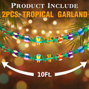 FUTUREPLUSX 2 Pack Tropical Garland Party Decorations, 20ft Summer Banner — 7