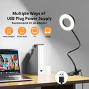 Woputne Desk Lamp Clip on Light for Bed Book Reading (Black) — 6