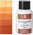 WUTA Leather Dye Professional Permanent Dye for Coloring Uncoated Vegetable Tanned Leather(30ml Golden Brown) — 1