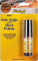 Fiebing's Brown Shoe Polish for Leather & Rubber Soles - Sole Edge & Heel Polish (0.6 oz) Restores Scuffed Heels & Soles - Easy Roll-On Applicator to Repair Boot & Shoe for Glossy & Waterproof Finish — 1