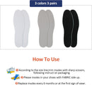 Sintege 3 Pairs Breathable Shoe Insoles Inserts,White, Black, Grey — 2