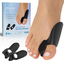 Promifun Bunion Cushion Protector, 10 Packs of Bunion Corrector Pads with Separator for Big Toe, Gel Shield for Foot Pain Relief, Calluses, Corns - Black — 1