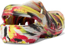 Crocs Unisex-Child Classic Watercolor Marbled Clog | 5 Toddler | Varsity Red/Multi — 5