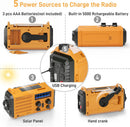 Eoxsmile Emergency Radio with NOAA Weather Alert, Solar Hand Crank Portable — 3