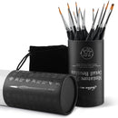Golden Maple Miniature Paint Brushes, 15PC Model Brushes Micro Detail Paint Brush Set, Fine Detailing for Acrylics, Oils, Watercolors & Paint by Number, Figurine (Black) — 4