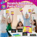 Party Favors for Kids 4-8-12: 48 Pack Scratch Rainbow Art Crafts Notebook — 3
