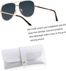 ANDWOOD Oversized Aviator Sunglasses for Women Men Big Large Shades | (2pack) Fade + Mirror Rose Gold | Non-Polarized — 2