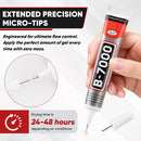 6 PCS 15ml B7000 Rhinestone Glue Clear for Bedazzling with Precision Tip — 3
