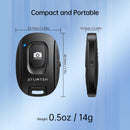 ATUMTEK Camera Remote Shutter for iPhone and Android Smartphones (2 Pack), Wireless Phone Remote Control Selfie Button for Photos and Videos (Bluetooth 5.2), Wrist Strap Included, Black photo 5