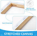 ESRICH Canvas for Painting 5x7, 8 Pack Stretched Small Canvases for Painting 2/5" Profile Primed Acid Free Painting Canvas for Kids for Oil Paint, Watercolor, Acrylic Paint, Gouache, Tempera. — 3
