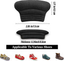 WLLHYF 4 Pieces Kids Heel Grips, Shoe Inserts Self-Adhesive Heel Cushion - Black | 2 Pairs — 2