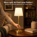 Rechargeable Cordless Table Lamp, Nightstand to End Table,Gold,1 Pack — 3