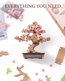 Rolife 3D Wooden Puzzle Flower for Adults, DIY Sakura Bonsai Tree Plants for Home Table Decor, Creative Cherry Blossom Crafts Birthday Model Building Kits Toys — 4