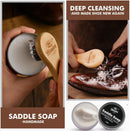 CUTEUP Leather Boot Care Kit – Mink Oil, Saddle Soap, Waterproofing Wax, Shoe Brush, Leather Cleaner and Conditioner Kit | Brown — 3
