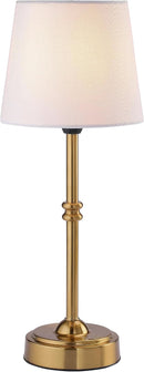 O'Bright Seraph Cordless Rechargeable LED Table Lamp, Antique Brass — 1