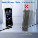 Invisible Holder Charger Cable, 240W PD Fast Charging, 4.9FT 11
