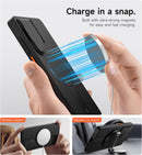 SURITCH for Samsung Galaxy S25 Ultra Phone Case, Magnetic Protective Cover with Camera Cover & Adjustable Metal Kickstand for Galaxy S25 Ultra (2025)-Black — 3