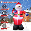 8 FT Christmas Inflatables Santa Claus Outdoor Decorations, Blow Up Santa Claus with Gifts Bag, Big Santa Carrying Presents Sack, Built-in LED Light, Xmas Outside Decor for Front Back Yard Garden Lawn — 3