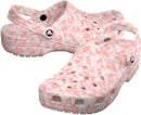Crocs Unisex Adult Classic Marbled Tie-dye Clogs – Pink Milk/Multi Confetti — 4
