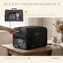 Top-Side Expandable Pet Carrier, Treat Window,18x13x9.5 Airline Approved