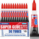 ALECPEA Super Glue, 12 X 3g, Liquid Instant Glue for Metal and Ceramic — 1