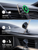 Lamicall 15W for MagSafe Car Mount Charger Vent Dashboard 360° for iPhone photo 3