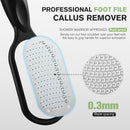 FERYES Foot File Callus Remover with Dead Skin Catcher – The Genius Foot Scrubber for Mess-Free Pedicures, Heel Scraper for Cracked Heel Treatment, Wet & Dry Use Feet Rasp - Black — 3