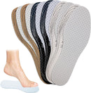 6 Pairs Unisex Breathable Shoe Insoles Inserts Double Layer Latex Foam Perforated Insole Cushioning Walking Comfort Replaceable Insoles for Men 5-11 Woman 2-8(Black, White, Brown) - Black,white,brown — 1