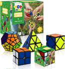 STEAM Life Speed Cube Set 5 Pack Magic Cube | Includes Speed Cubes 3x3, 2x2 Speed Cube, Pyramid Cube, Megaminx Cube Puzzle Cube Bundle for Kids & Adults — 1