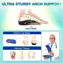 RooRuns 3/4 Plantar Fasciitis Insoles, Arch Support, Orthotic Shoes Inserts - Blue — 2