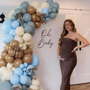 Dusty Blue Brown Balloon Arch Kit for Bear Baby Shower | Brown Blue — 3