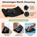 ZAIWOO Wearable Arch Support Inserts for Women & Men – 2 Adjustable Heights | Black — 5