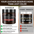Leather Recoloring Balm and Scratch Repair Kit, Dark Brown Leather Restorer for Couches, Furniture, Car Seats, Leather Paint & Stain for — 2