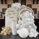 110pcs White Balloon Arch Kit with 18 12 10 5 inch Balloons — 5