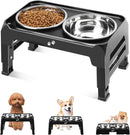 COMESOON Elevated Dog Bowls for Small Medium Dogs, 3 Height Adjustable Raised…