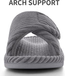 Litfun Orthopedic Slippers for Women Arch Support House Shoes - Grey — 3