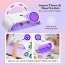 UV Light for Resin,48W 48 LEDs,Double-Sided,360°Surround,Dual 365-405nm — 4