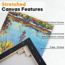 CONDA Black Stretched Canvas 11x14 inch 8 Pack Canvases for Painting, 100% Cotton, 8 oz Gesso-Primed, 5/8 Inch Profile Artist Canvas Value Bulk Pack for Acrylics, Oils Painting | 11"x14" 8 Pack — 2