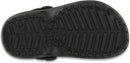 Crocs Kids' Classic Lined Kids Clog – Black/Black — 4