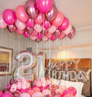 Pink Balloons Metallic Pink Balloon, 50Pcs 12Inch Hot Pink Chrome Pink Latex Balloons Light Pink Balloon and Dark Magenta Pink Balloons for Birthday,Baby Shower,Princess Theme Party Decorations — 5