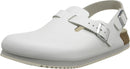Birkenstock Women's Tokio Super Grip Leather Clogs – White — 1