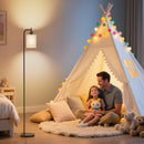 SIBRILLE Floor Lamp with Linen Shade, Dimmable Tall Standing Lamp with Remote Control & 3 Color Temperatures, Modern… — 6